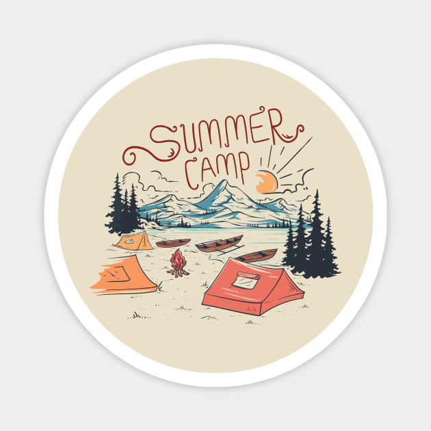 Summer camp Magnet by dewantyovani